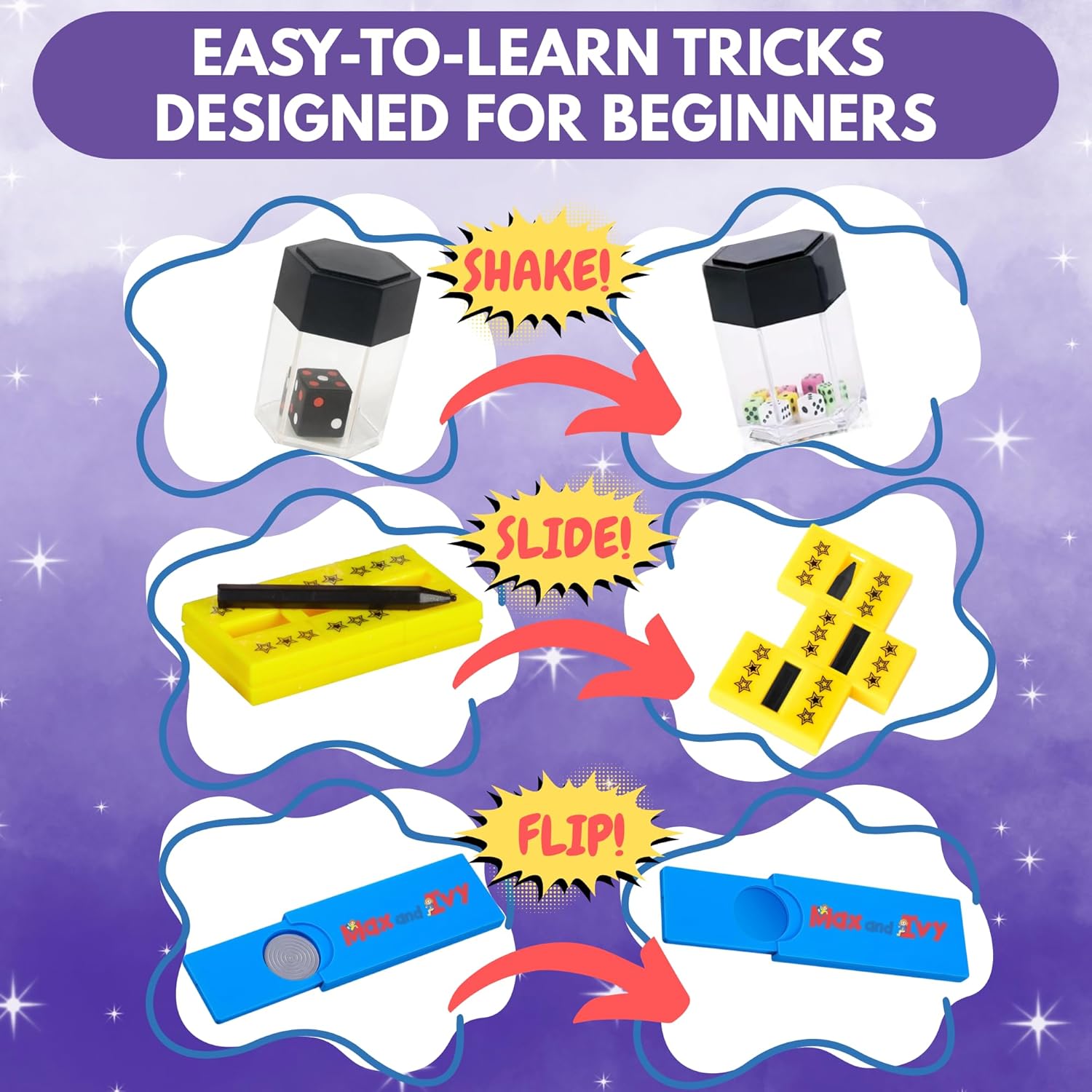Magic Set for Kids Ages 3–7 – Beginner Magic Tricks Kit with Props, Storybook & Video Tutorials