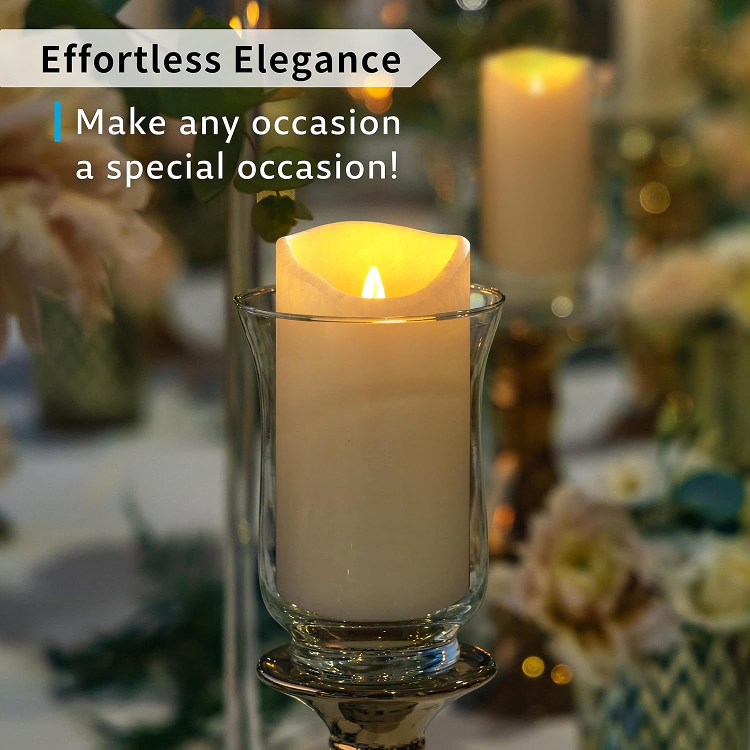 CandleCraft LED Dancing Flame Candle – Real Wax Flameless Ambient Candle