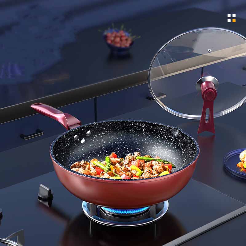 Stainless Steel Honeycomb Non-Stick Frying Pan – Induction & Gas Cooker Compatible