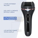 Electric Callus Remover – Rechargeable Foot Scrubber, 3 Rollers for Hard, Dry Skin