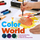 AEM Watercolor Paint Set - 24 Tubes, Brushes, Paper & Palette