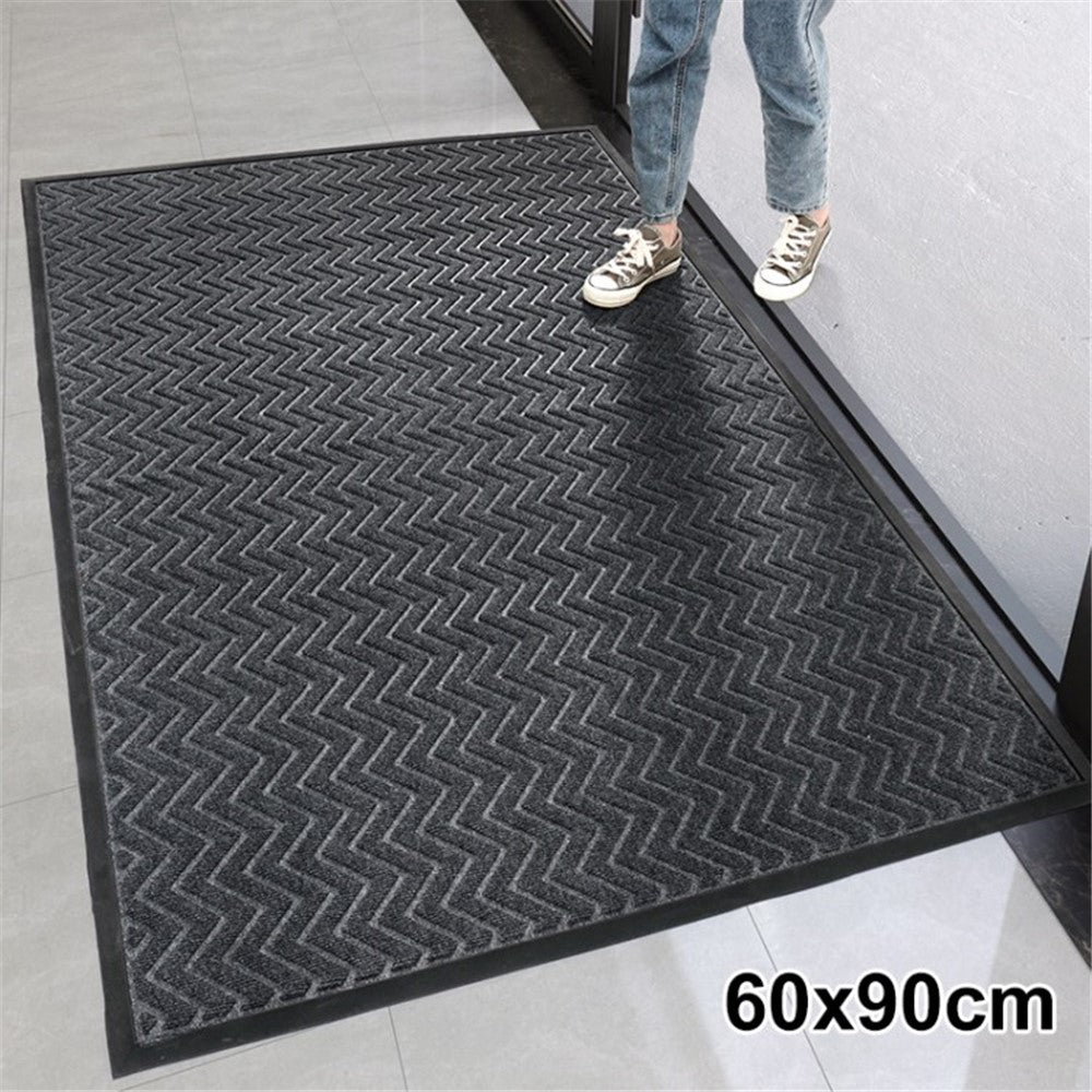 Rubber Door Mat – Non-Slip Dustproof Entrance Floor Mat for Home, Office & Hallway | Dark Gray