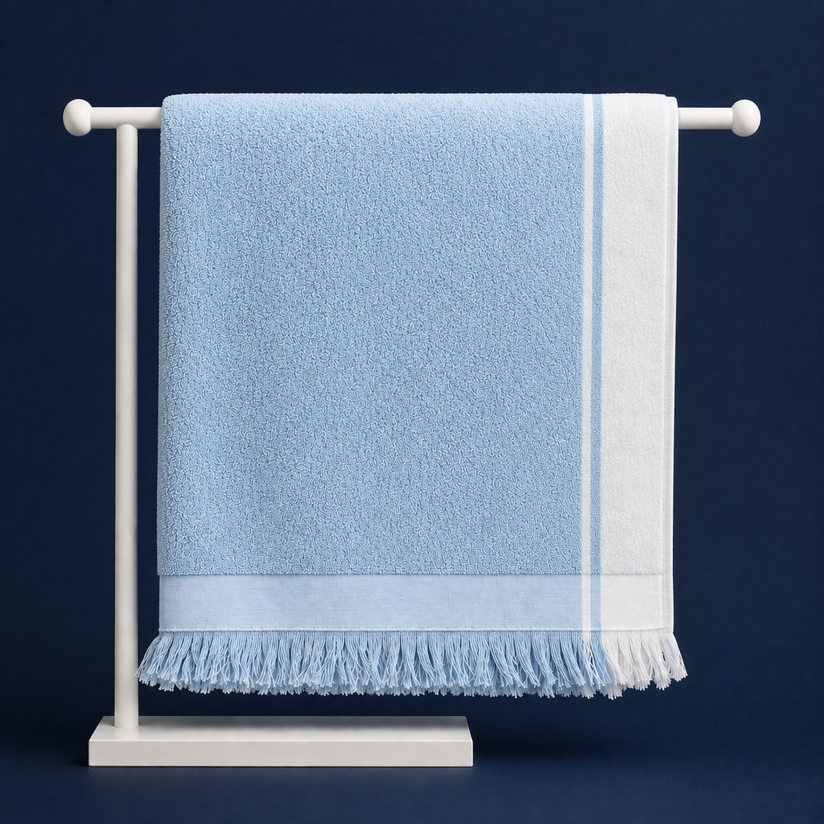 SHORELINE STRIPE BEACH TOWELS - SUPER SOFT IN 4 DIFFERENT COLORS - 100% COTTON