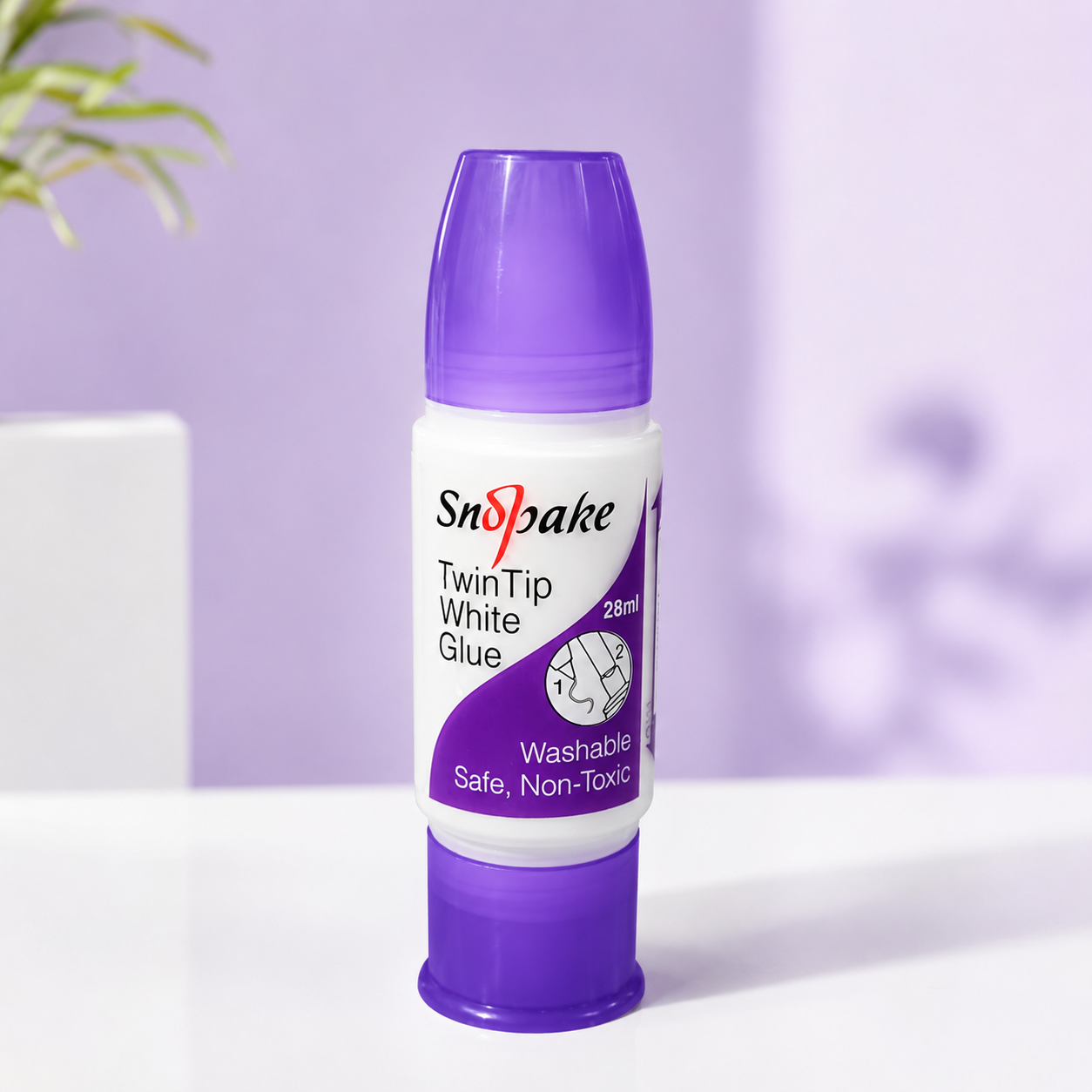 TWIN TIP WHITE GLUE - WASHABLE,SAFE & NON-TOXIC -28ml by SNOPAKE
