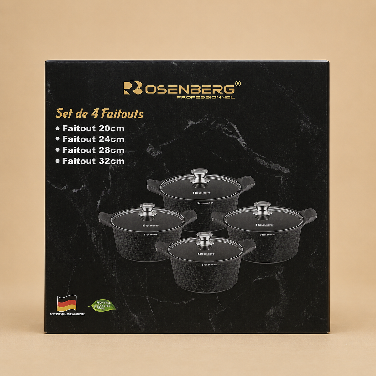 SET OF 4 FAITOUTS IN DIFFERENT SIZES by ROSENBERG