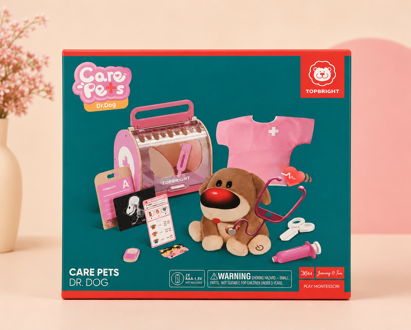 CARE PETS - DR.DOG PLAY SET - MINDFUL VETERINARY PLAY SET FOR KIDS