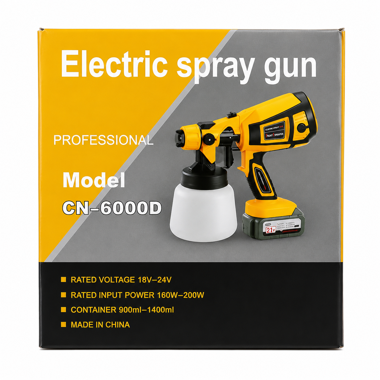 ELECTRIC SPRAY GUN IN YELLOW COLOR - (MODEL:CN 600D)