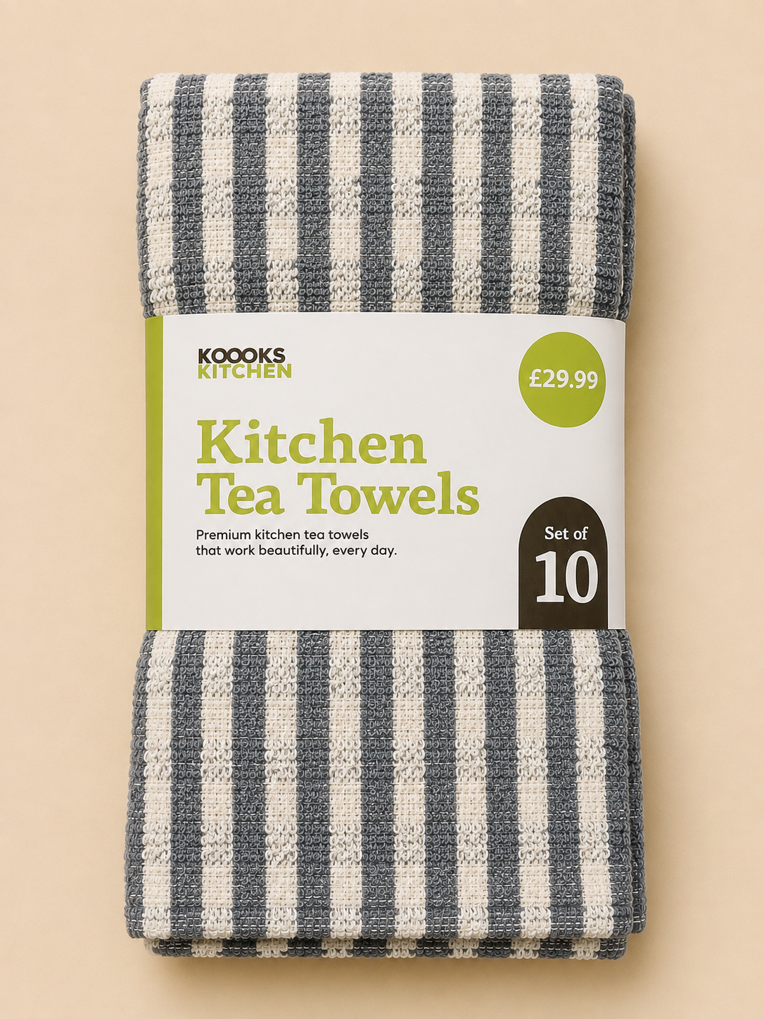 KITCHEN TEA TOWELS - SET OF 10/PACK - RANDOM COLORS - SUPER ABSORBENT AND PERFECT FOR KITCHEN USE