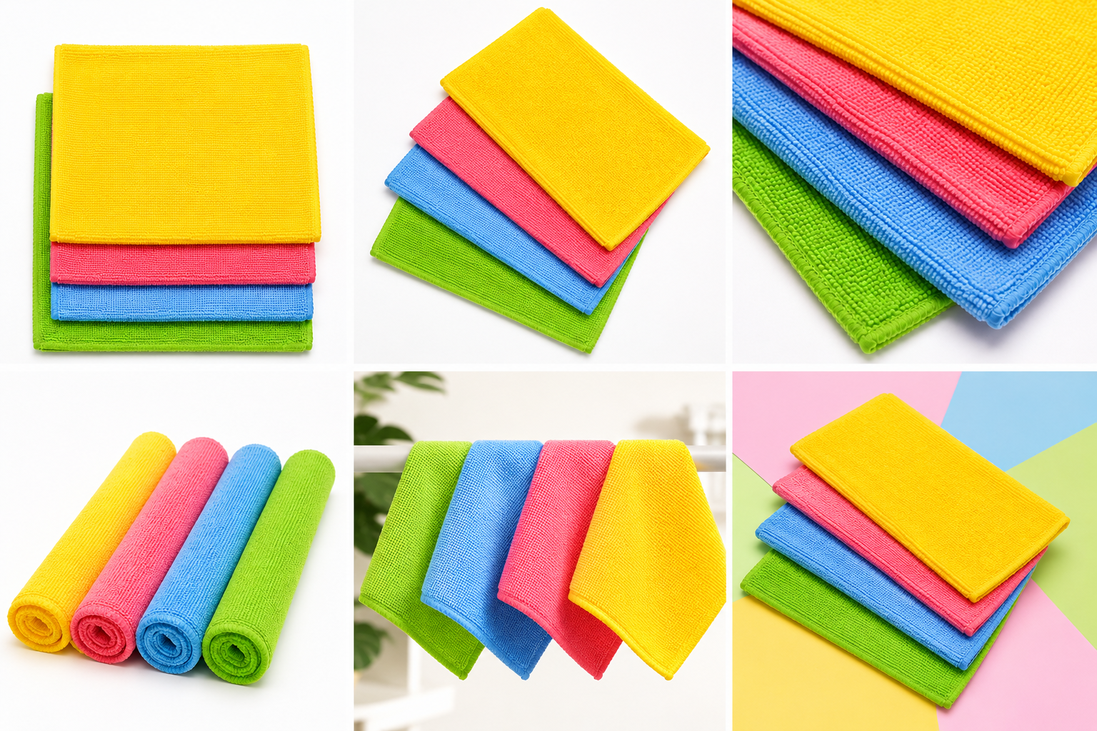 MICROFIBRE CLEANING CLOTH BOX FOR KITCHEN - 40 PIECES/BOX - (30*30CM) SUPER SOFT & ABSORBENT