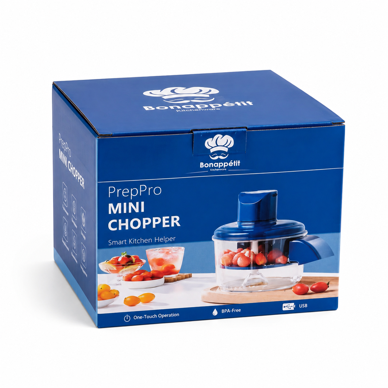 MINI CHOPPER & PEELING MACHINE - PREP PRO SMART KITCHEN HELPER - BLUE COLOR