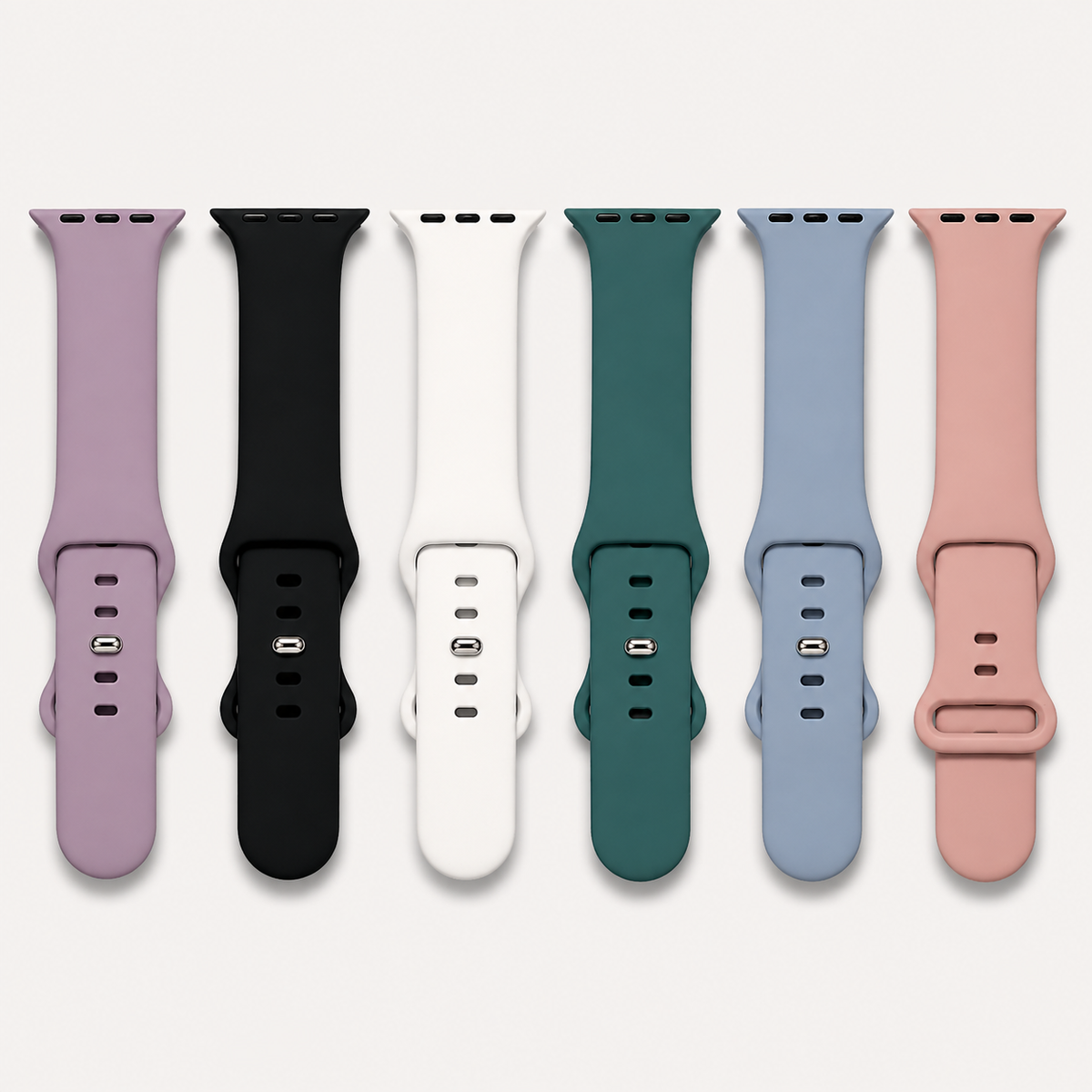 INTERCHANGEABLE COLORFUL SMARTWATCHES BAND FOR ALL SERIES - 6 pieces/pack