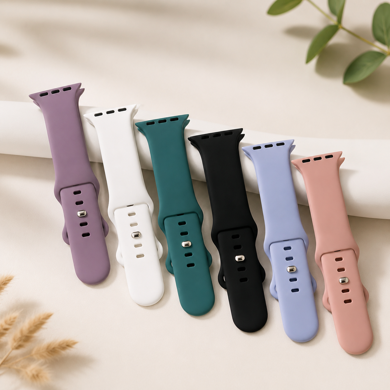 INTERCHANGEABLE COLORFUL SMARTWATCHES BAND FOR ALL SERIES - 6 pieces/pack