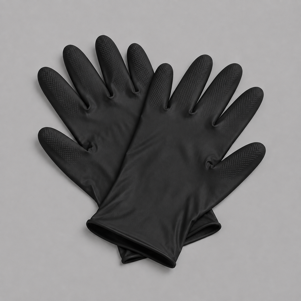 100 NITRILE GLOVES - ORANGE/BLACK COLOR - SIZE -LARGE - HEAVY DUTY,POWDER FREE,CHEMICAL RESISTANT & TEXTURED GRIP