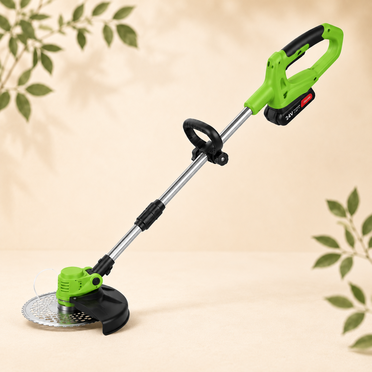 GARDEN STRIMMER - LIGHTWEIGHT DESIGN WITH 24V LITHIUM BATTERY - POWERFUL MOTION by GREENPRO (age-18+)
