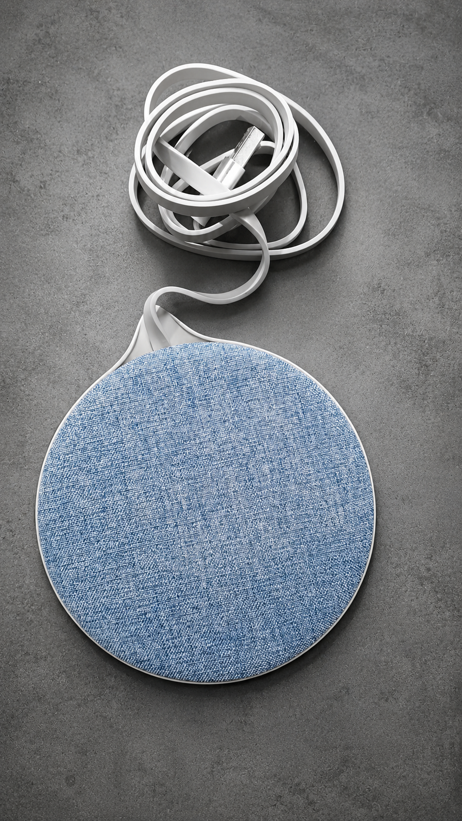 FAST WIRELESS CHARGING PAD WITH USB - DENIM BLUE EDITION