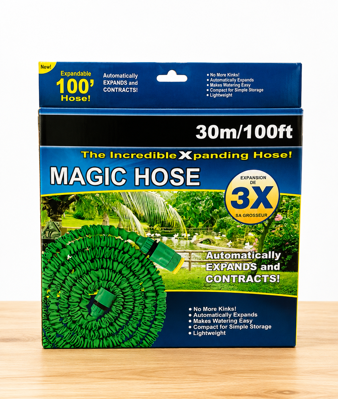MAGIC HOSE - THE INCREDIBLE 30 METERS LONG & EXPANDING GARDEN HOSE