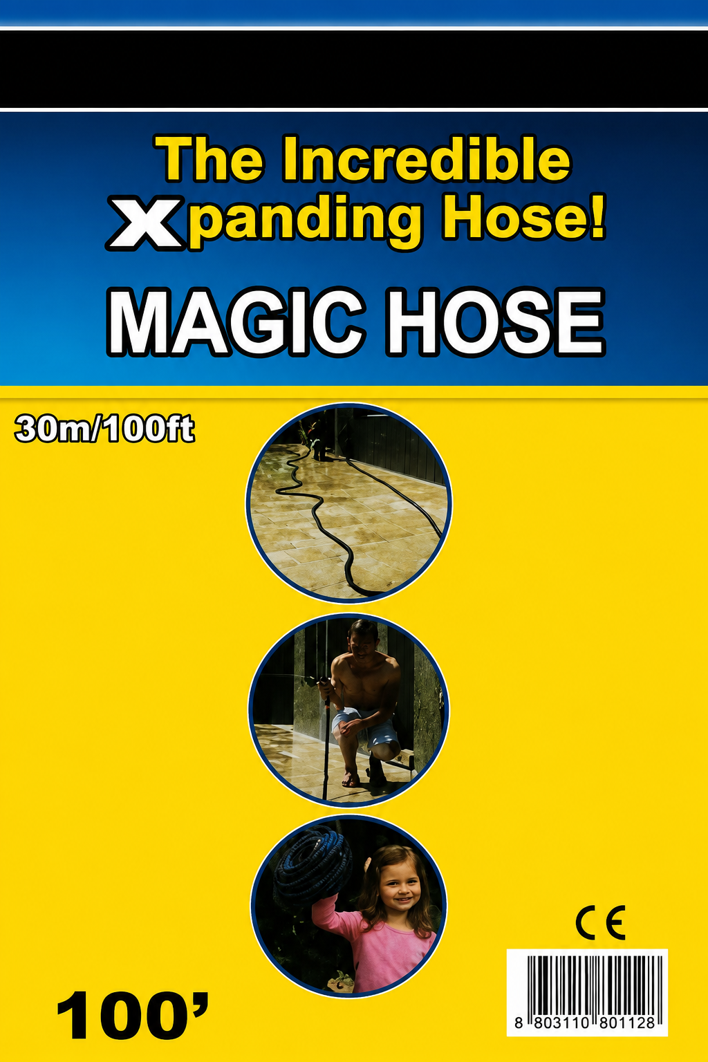MAGIC HOSE - THE INCREDIBLE 30 METERS LONG & EXPANDING GARDEN HOSE