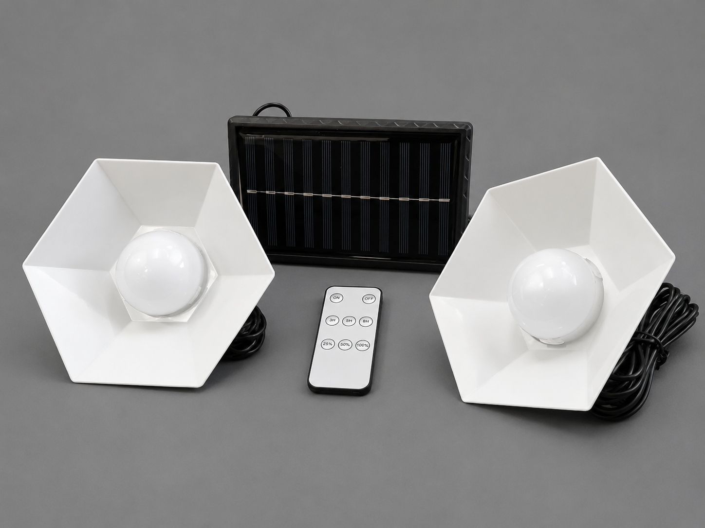 SOLAR HANGING LIGHTS - SET OF 2/BOX INCLUDING ACCESSORIES