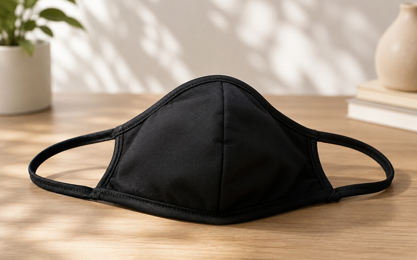 COTTON FACEMASK FOR MULTIPLE USES - SET OF 6/PACK - BLACK COLOR - BREATHABLE & SUPER SOFT