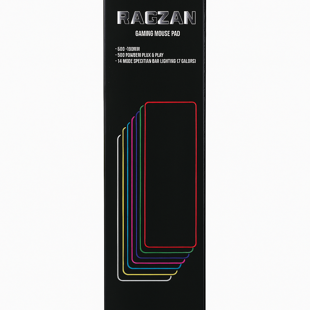 RAGZAN Large RGB Backlit Mouse Pad for Gamers