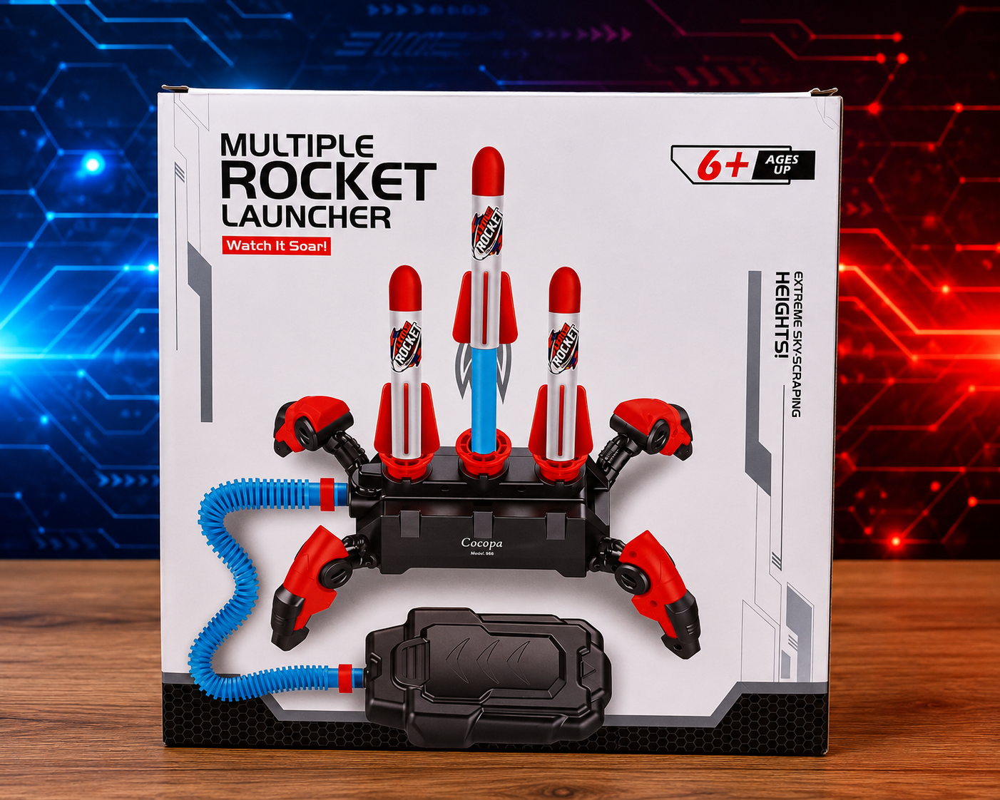 MULTI ROCKET LAUNCHER TOY SET - ABOVE 6 YEARS
