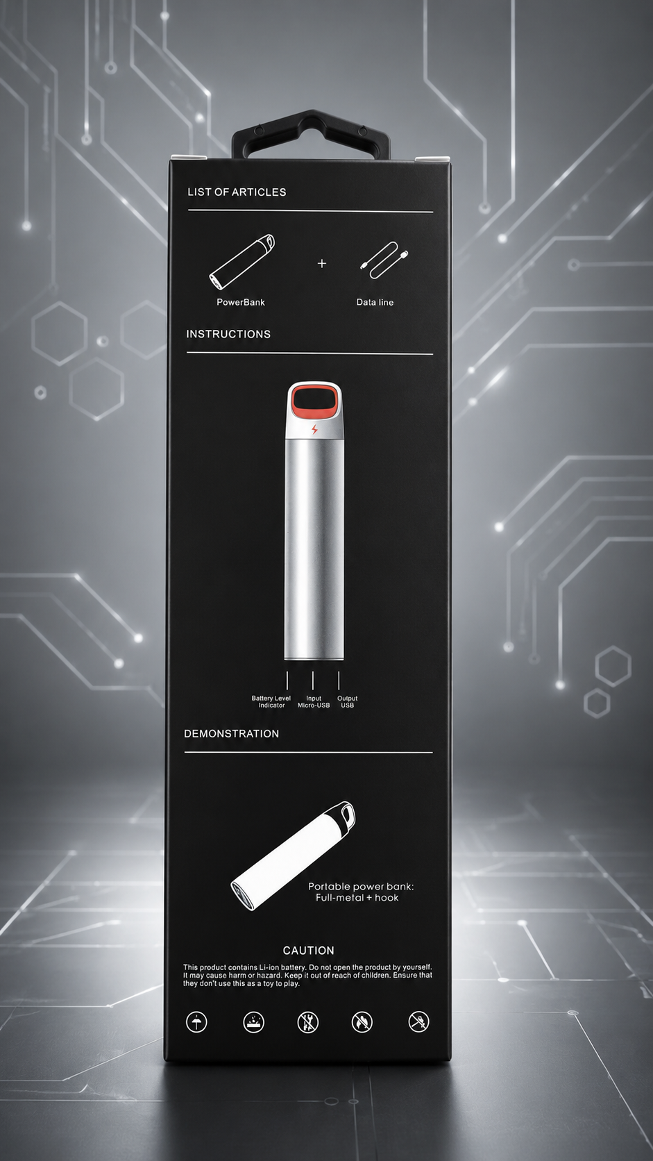 POWER BANK - 2200mAh - PORTABLE & PRE-CHARGED by POWER SLING