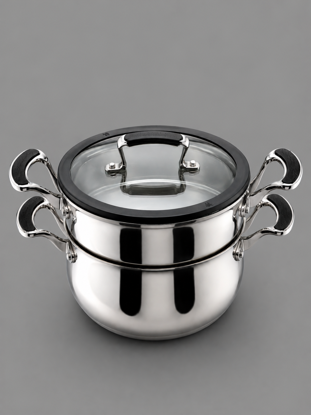 STAINLESS STEEL COUSCOUS STEAMER - non-stick coating & induction compatible - 20CM - by ROSENBERG
