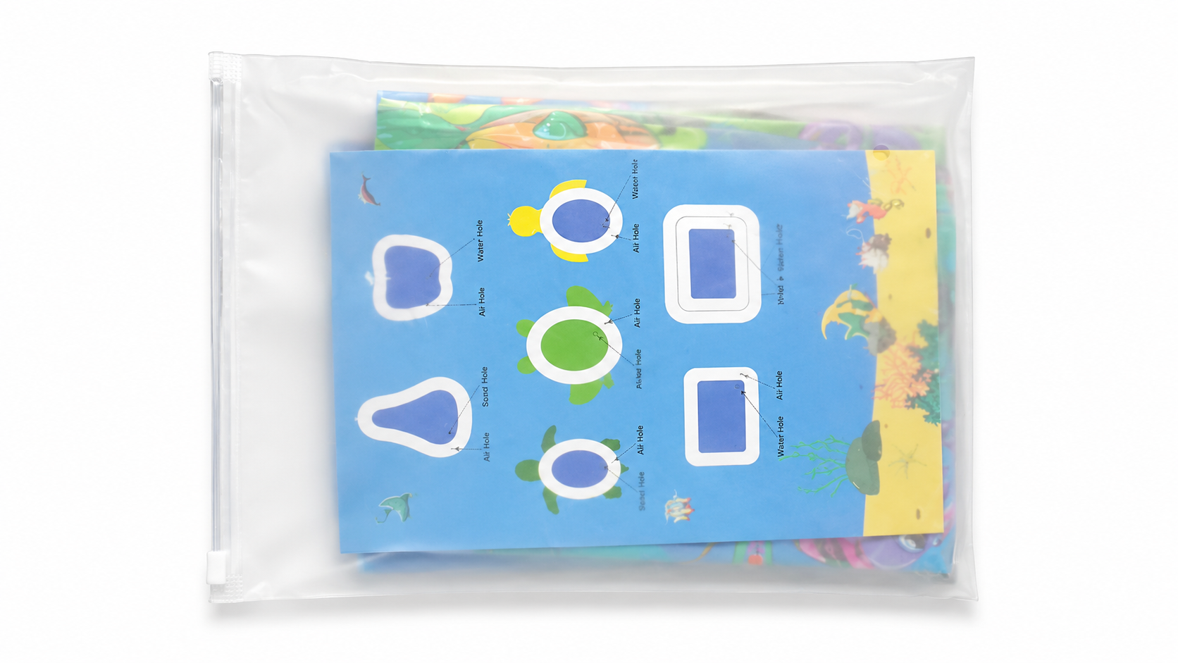 BABY WATER PLAY MAT - SEALIFE THEME FOR BABIES AGED 3 MONTHS AND ABOVE - NON-TOXIC & BPA-FREE