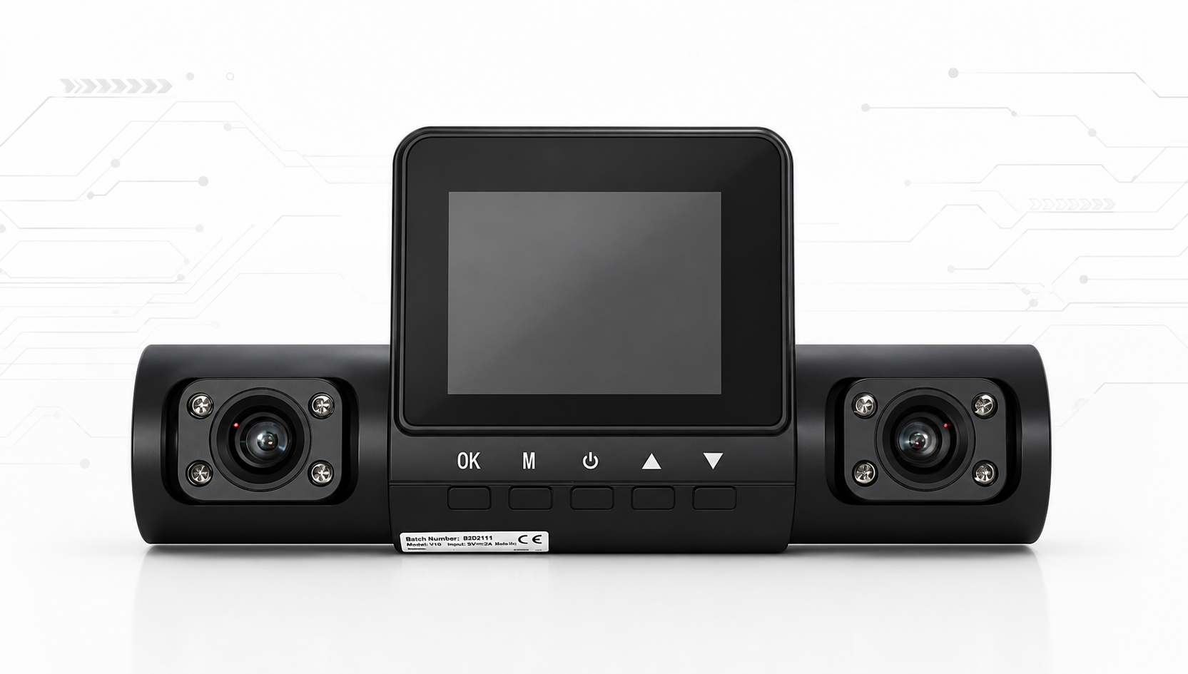 CAR DVR VIDEO - BLACK DASH CAMERA - BLACK COLOR