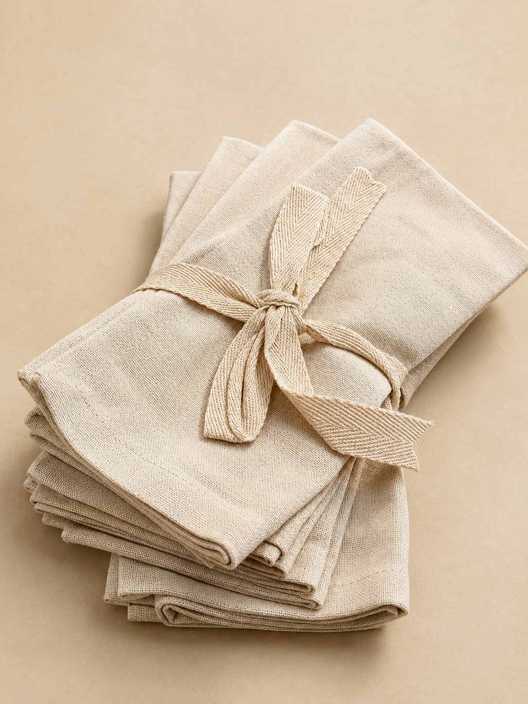HIGH ST BRAND - COTTON NAPKINS - FOR KITCHEN/HOUSEHOLD USE- SET OF 4/PACK - (40*40CM)