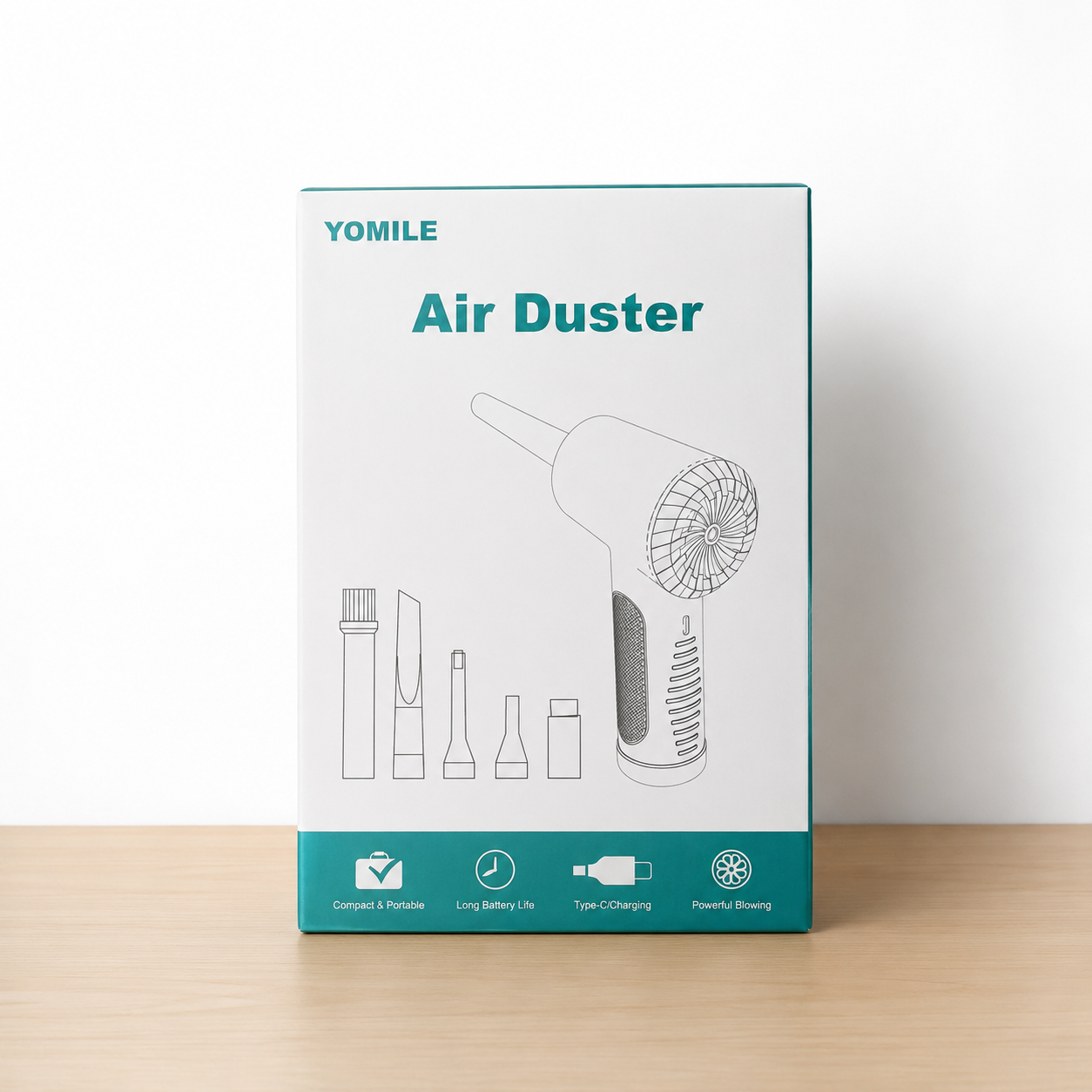 AIR DUSTER - RECHARGEABLE,CORDLESS & HIGH POWER by YOMILE