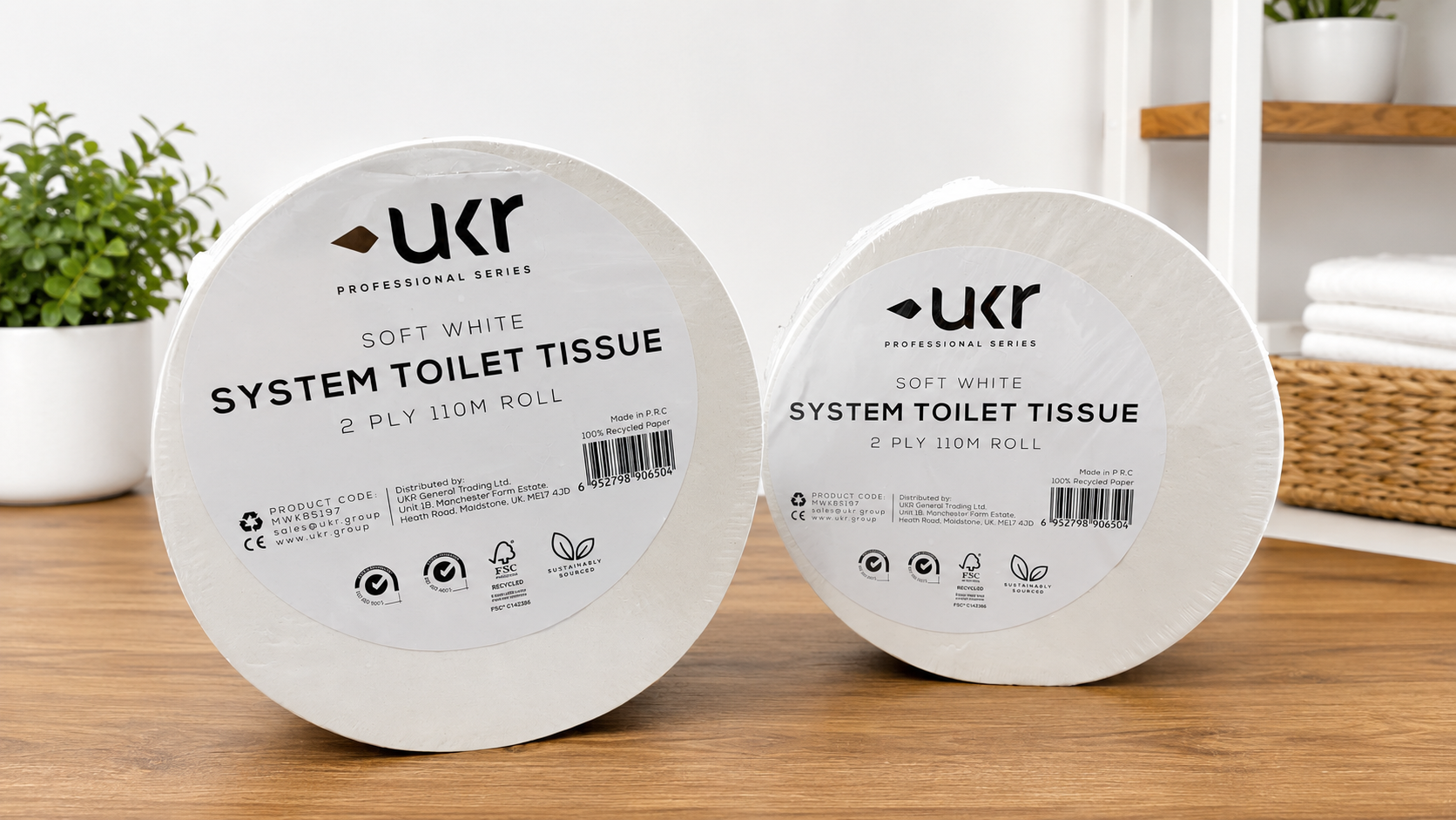 SYSTEM TOILET TISSUE - SET OF 2/PACK - SOFT WHITE & 2 PLY