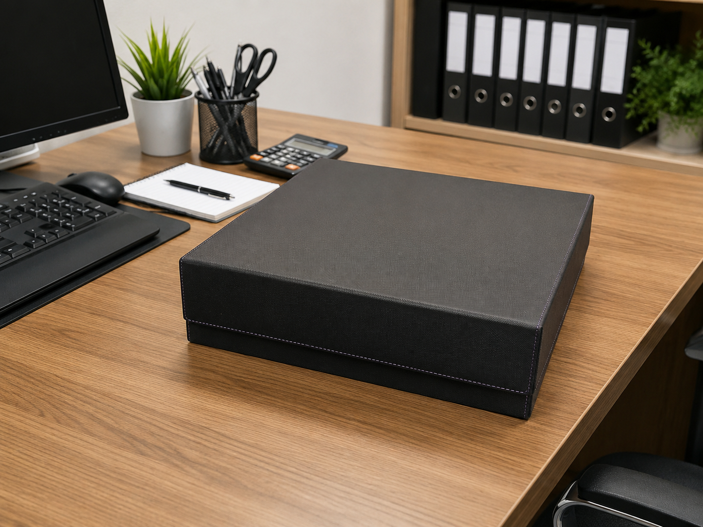 FILE FOLDER WITH MAGNETIC CLOSURE