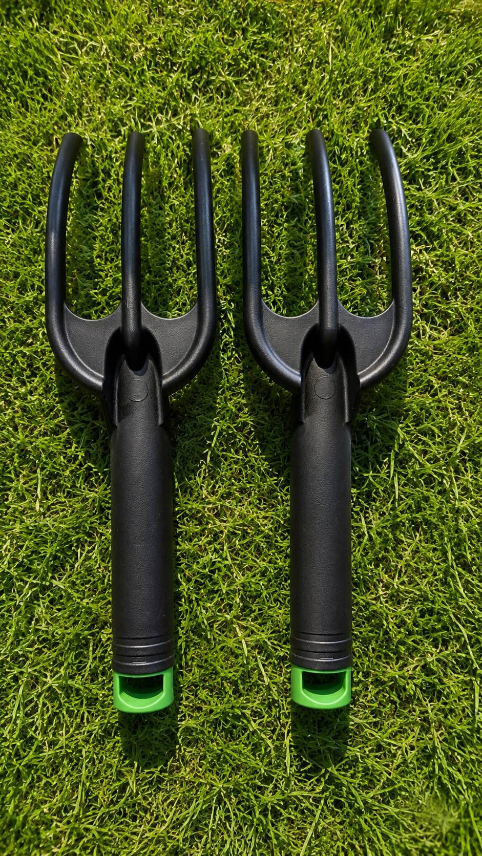 GARDEN HAND FORKS - SET OF 2 IN 1 PACK -  DURABLE + NON-SLIP HANDLES - by HIGH STREET