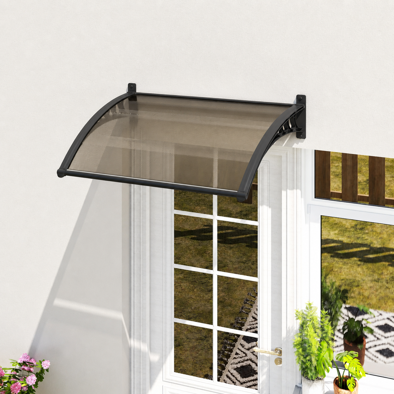 DOOR CANOPY AWNING - IN BRONCE EDITION - DURABLE + WATER RESISTANT