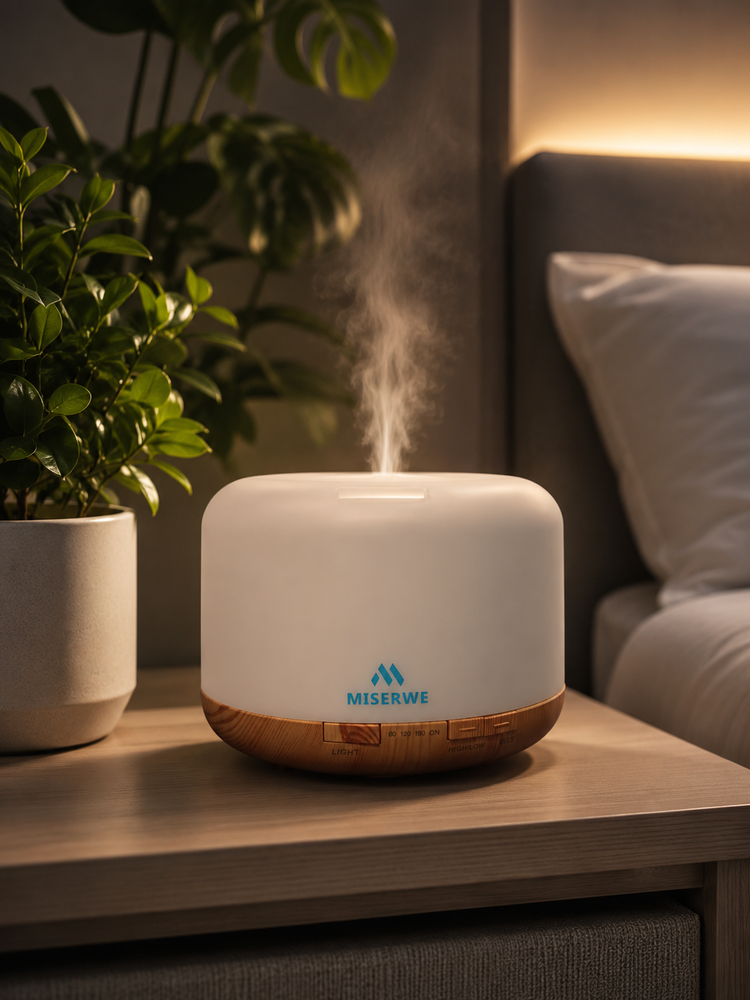 AROMA DIFFUSER WITH REMOTE INSIDE - PORTABLE & ELEGANT by MISERWE