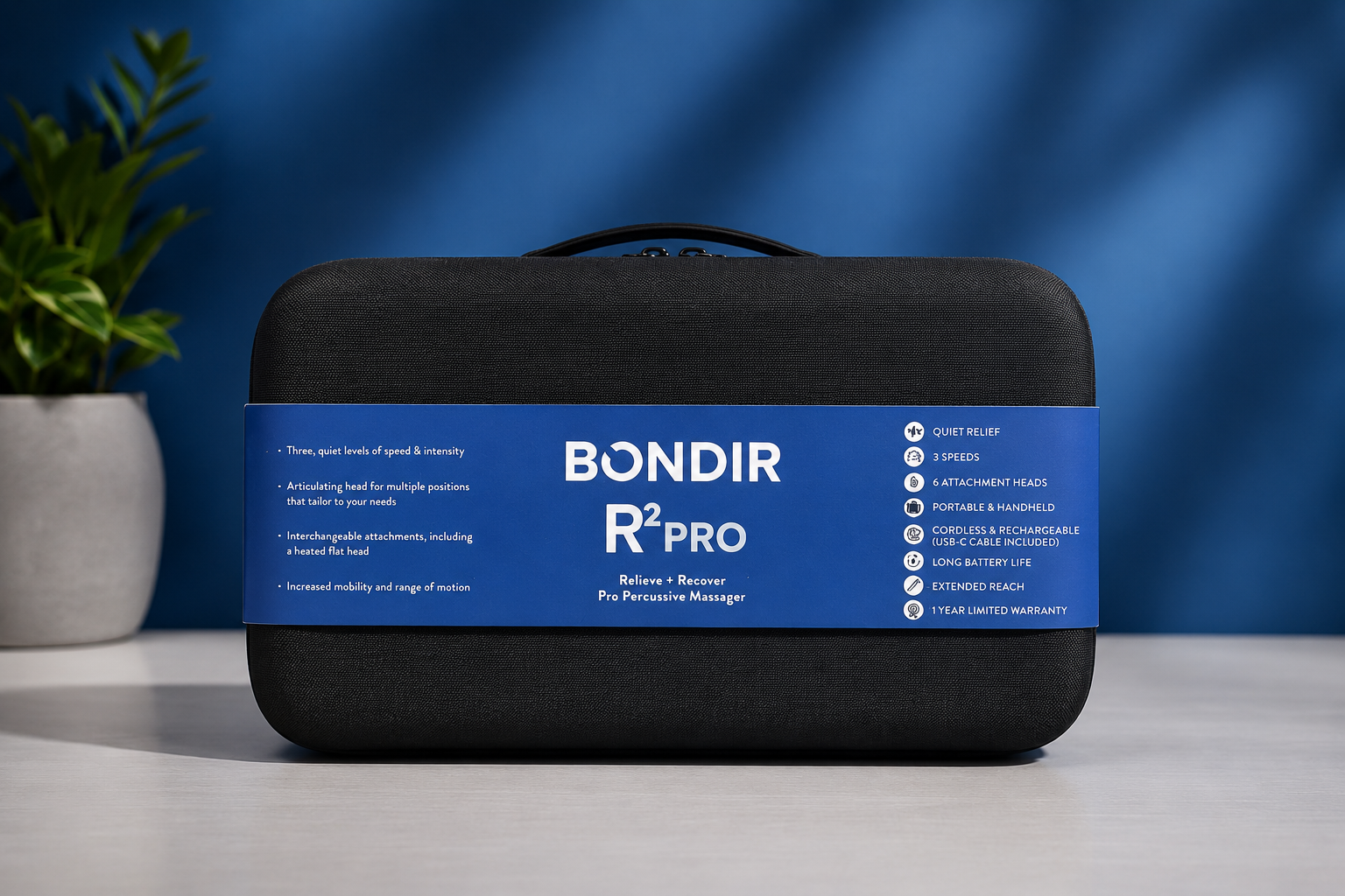 PERCUSSIVE MASSAGE THERAPY KIT - RELIEVE+RECOVER by BONDIR