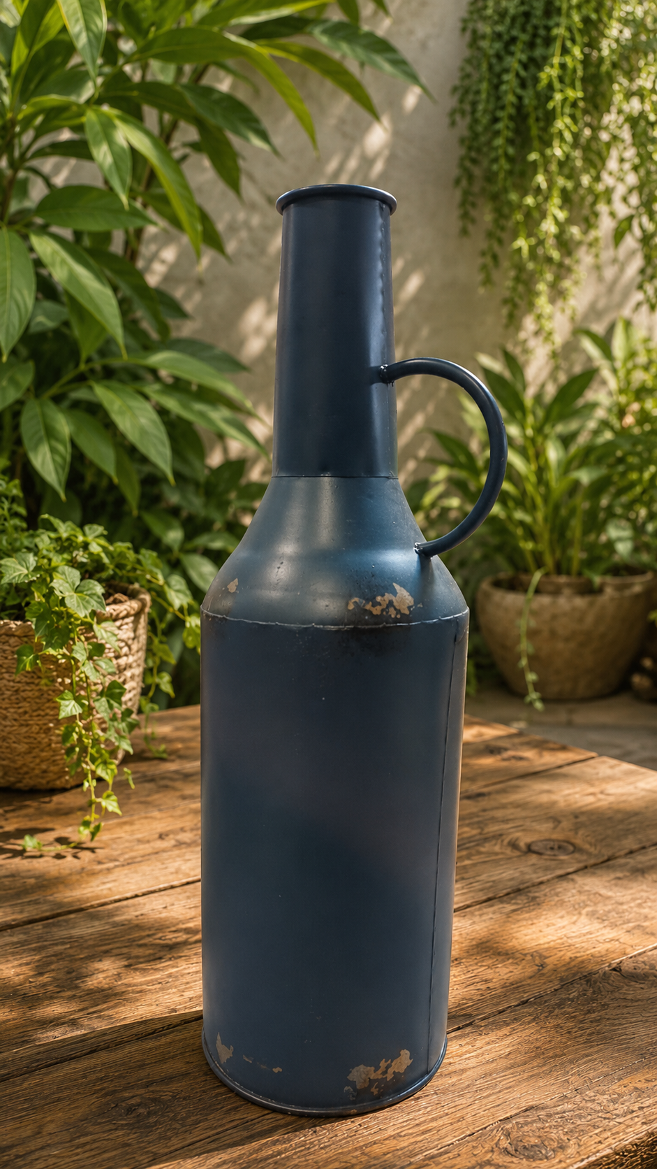 VINTAGE METAL VASE - ELEMENT OF ELEGANCE - OLD-STYLED