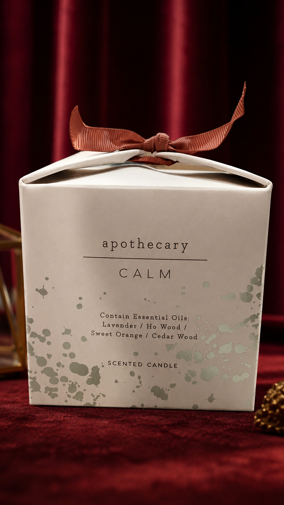 SCENTED CANDLE - CALM NOTES - LEVENDER/ HO WOOD/ SWEET ORANGE/ CEDAR WOOD by HIGH STREET