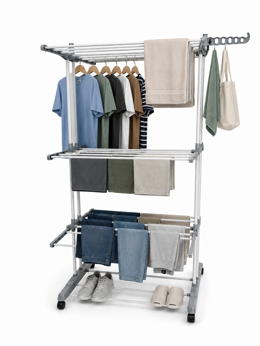 CLOTHES DRYING RACK - FOLDABLE + SOLID by OAKNEST