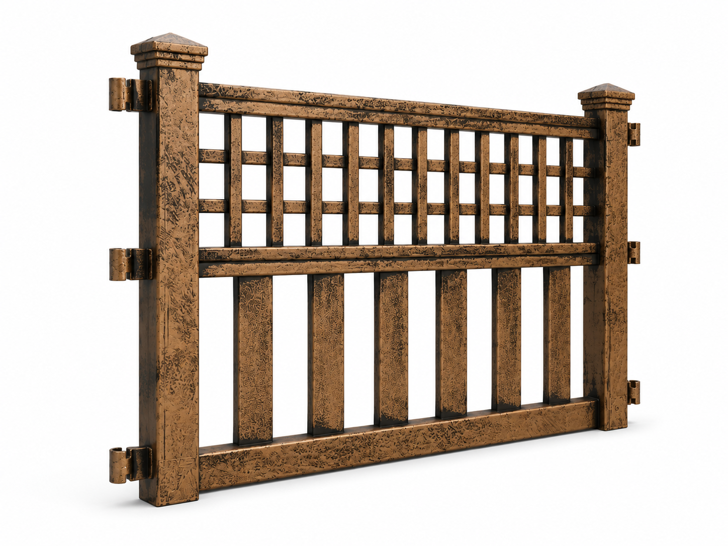 FENCE PANELS - SET OF 4/BOX IN BROWN COLOR by GREENHURST