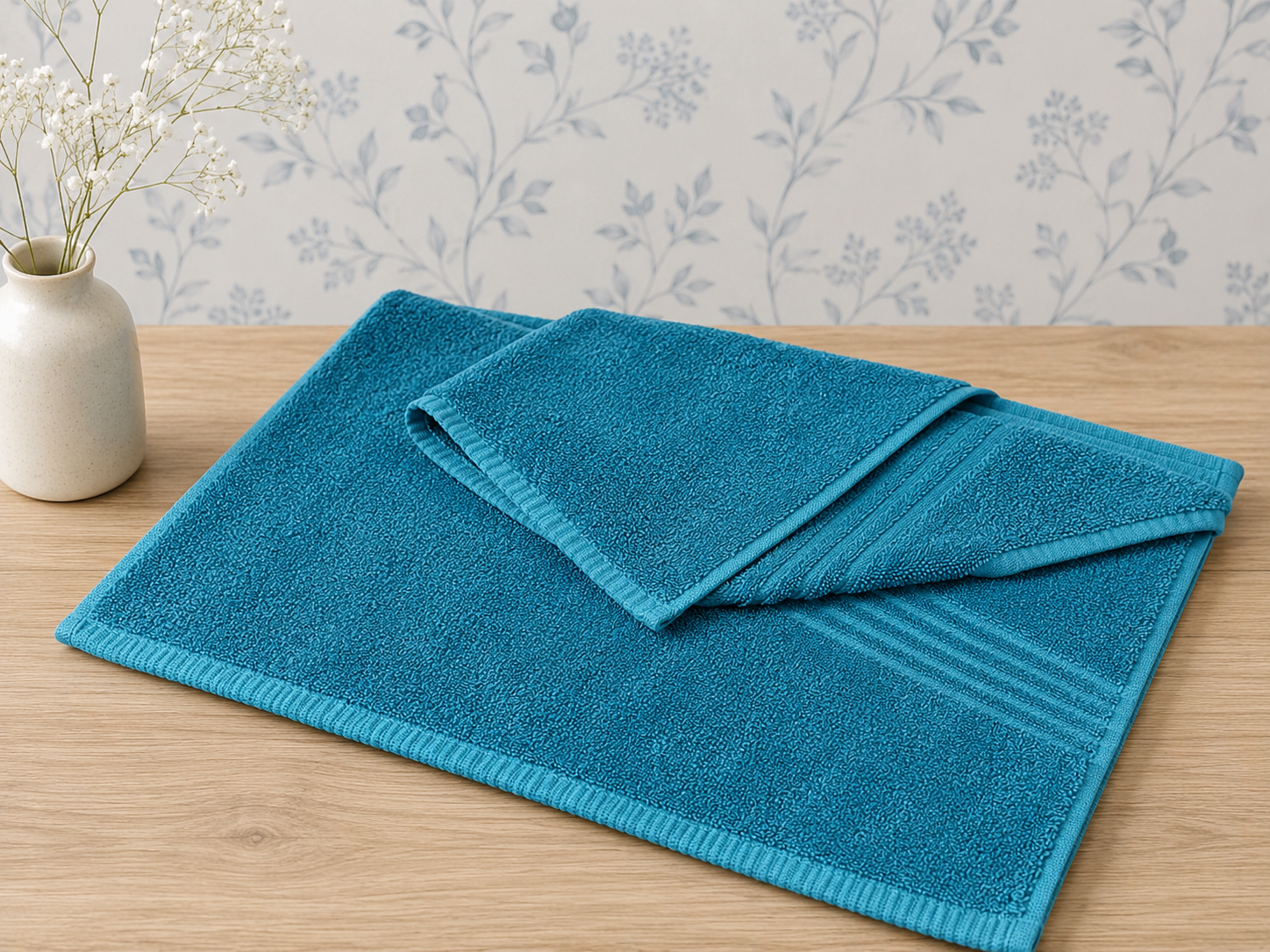 HIGH ST BRAND - BRIGHT BLUE FACE TOWELS - 2/PACK