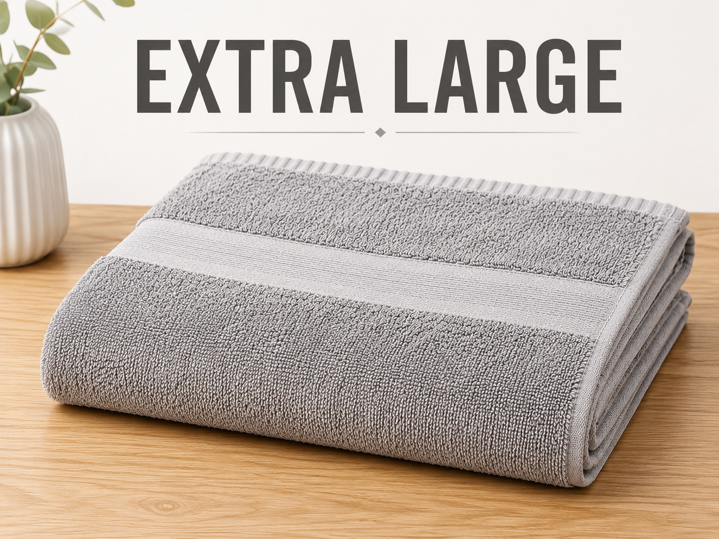 HIGH ST BRAND - EXTRA LARGE TOWEL- DARK GREY EDITION -(100*200CM)