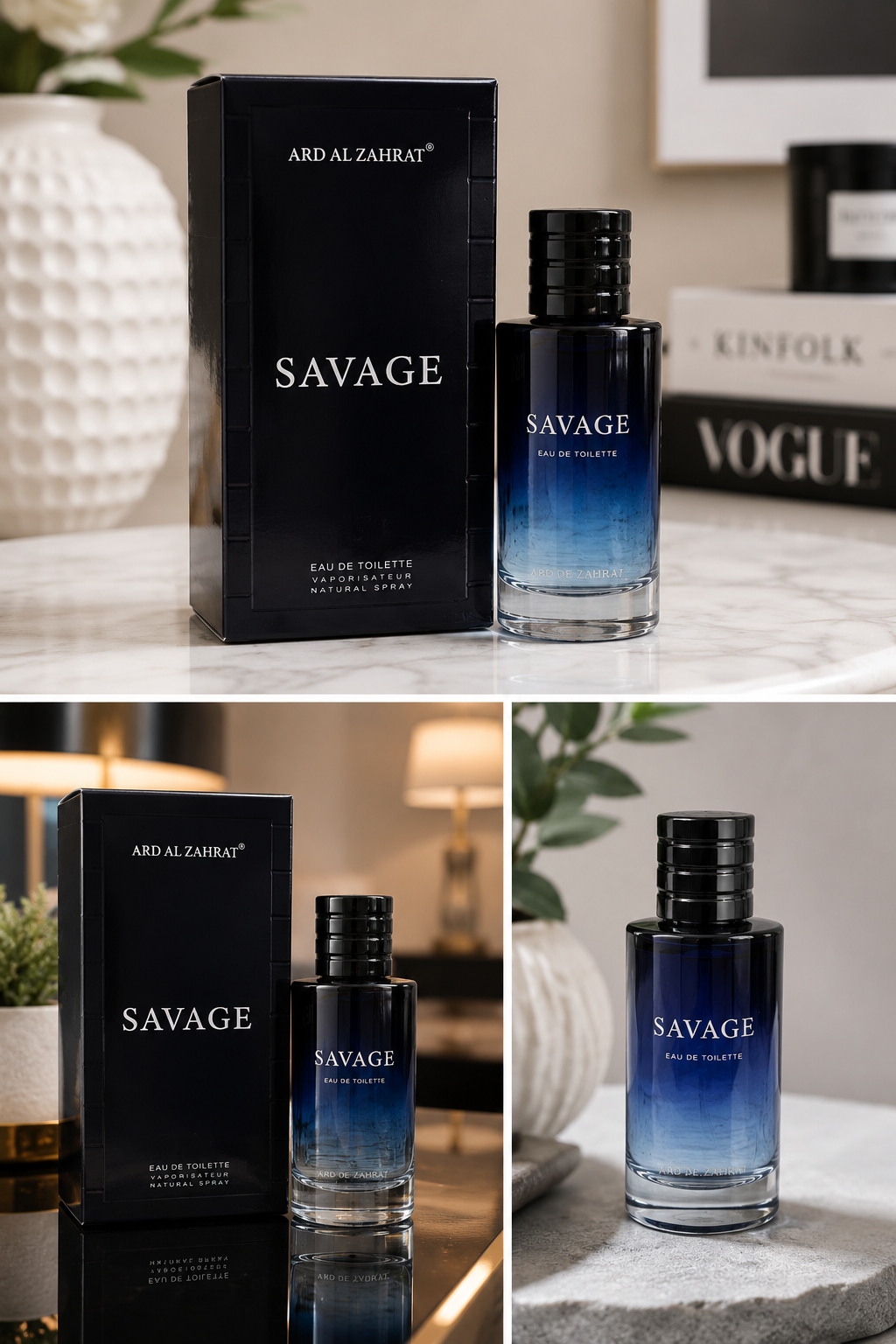 Ard Al Zahrat Savage Eau de Toilette for Men – 100ml Long-Lasting Fresh Fragrance