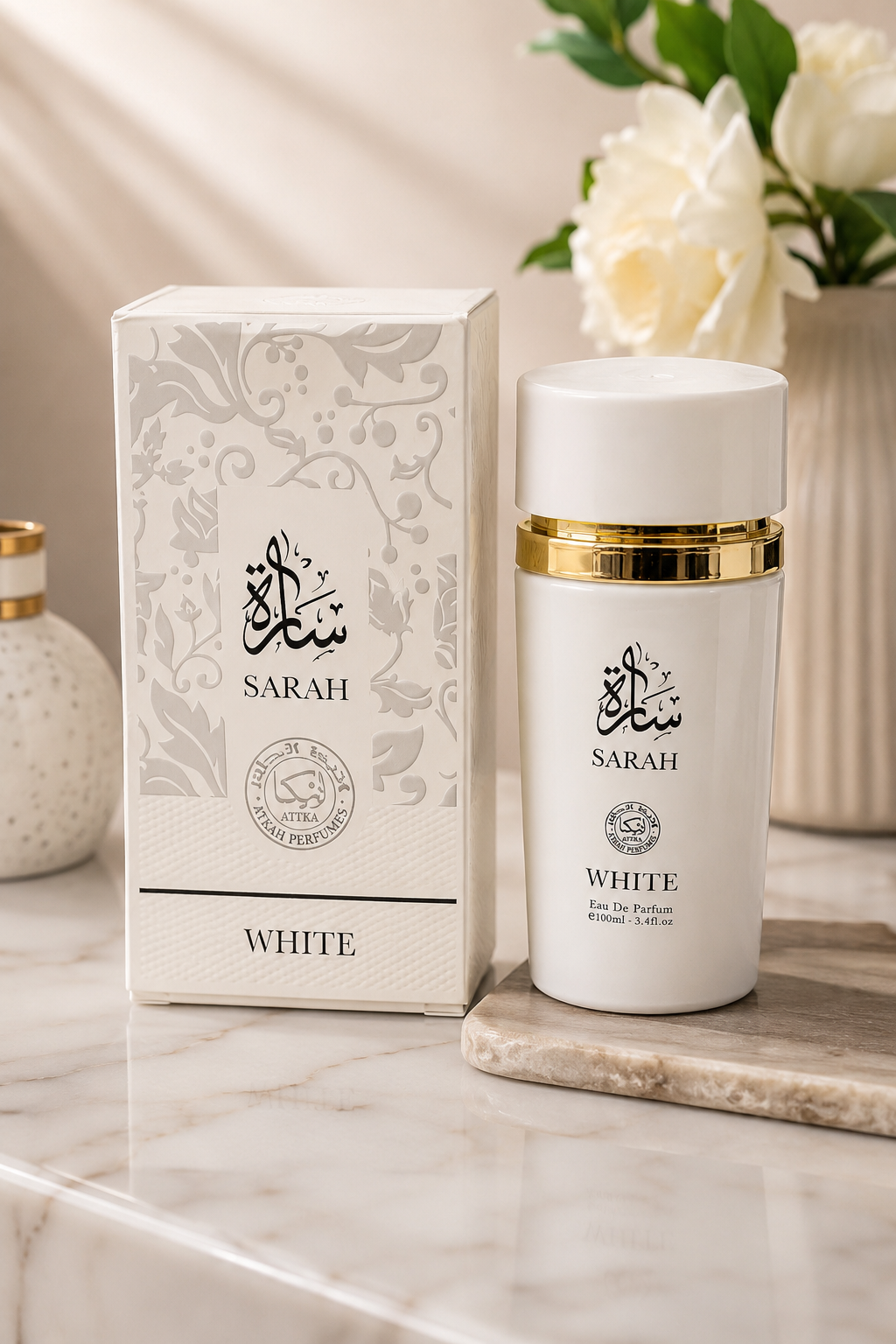 Attika Sarah White Eau de Parfum for Women – 100ml Luxury Floral Fragrance