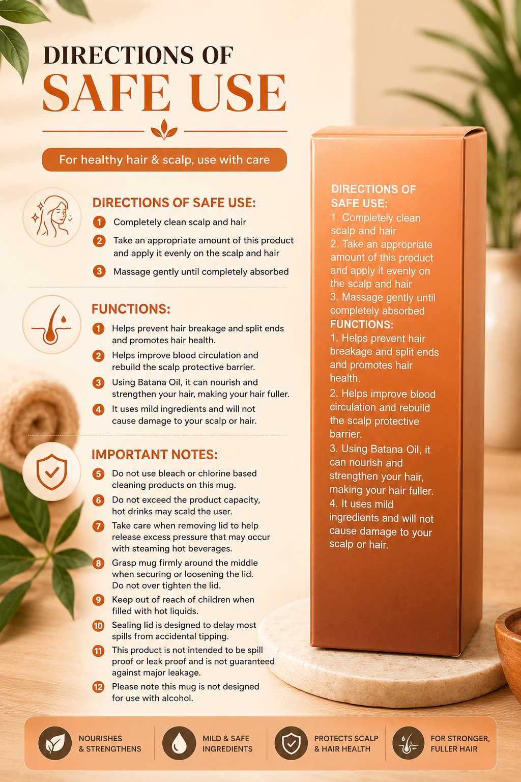 BATANA OILS FOR HAIR NOURISHMENT & PREVENT FROM BREAKAGE