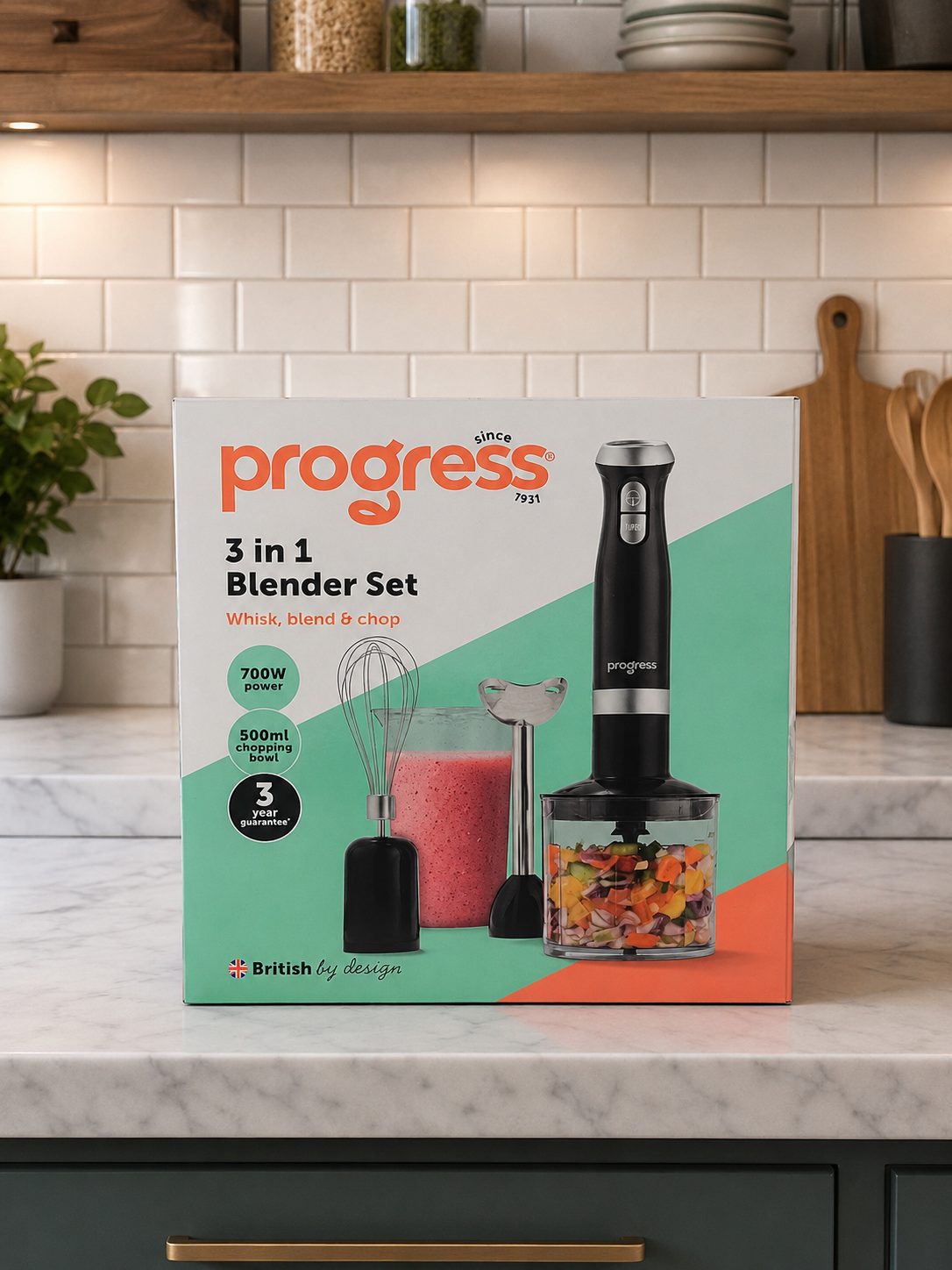 3 IN 1 BLENDER SET - WHISK,BLEND & CHOP