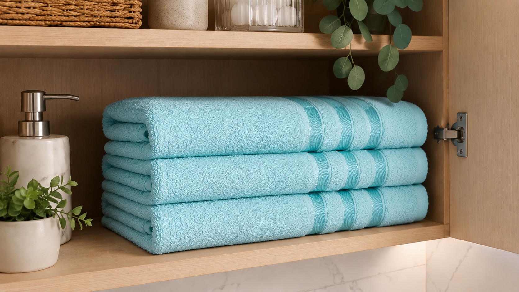 SNOOZEVILLE ESTRELLA STRIPE XL BATHSHEET - PACK OF 3 - 100% cotton