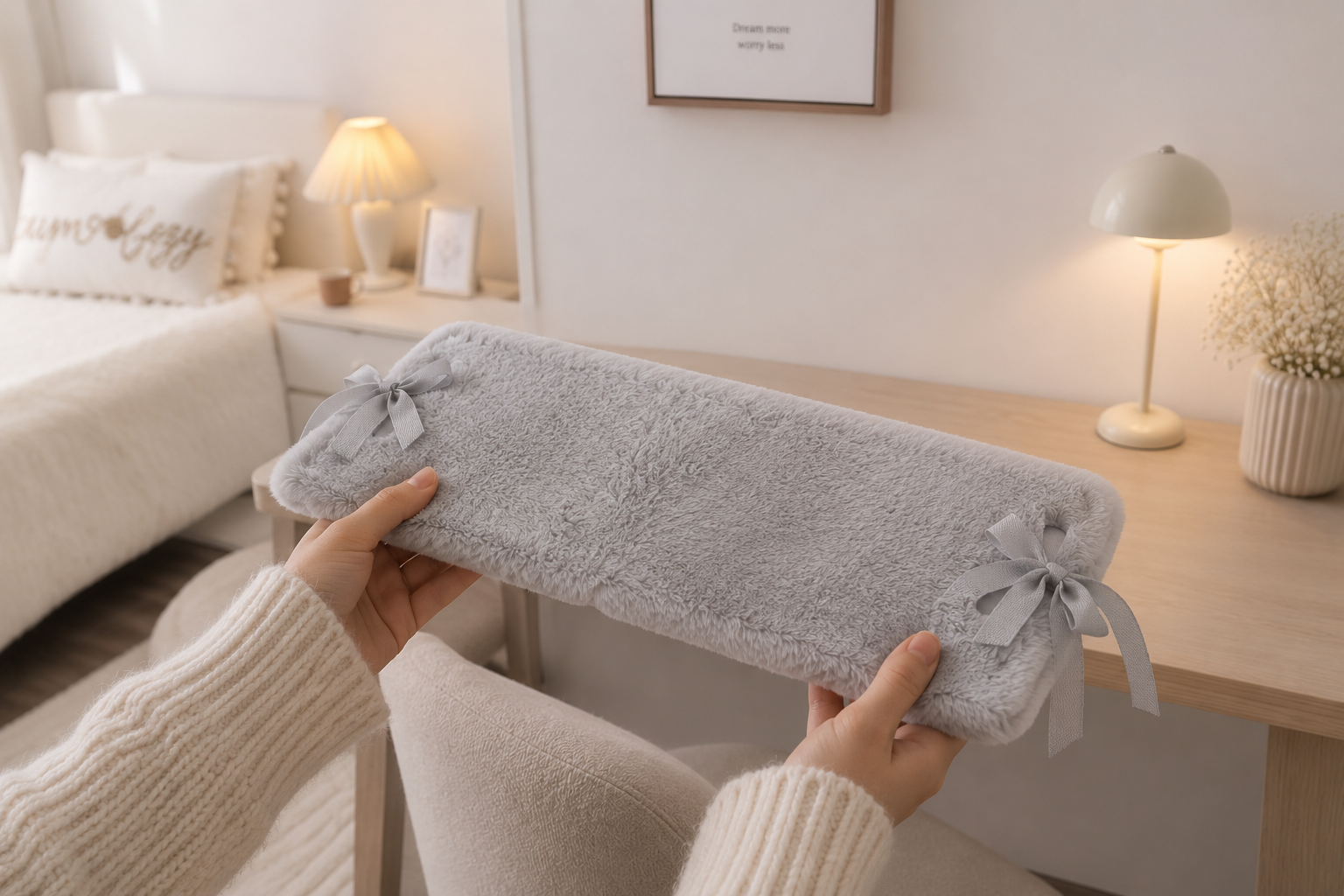 THE COZY EDIT - Super soft Faux Fur Microwaveable Hottie Wrap