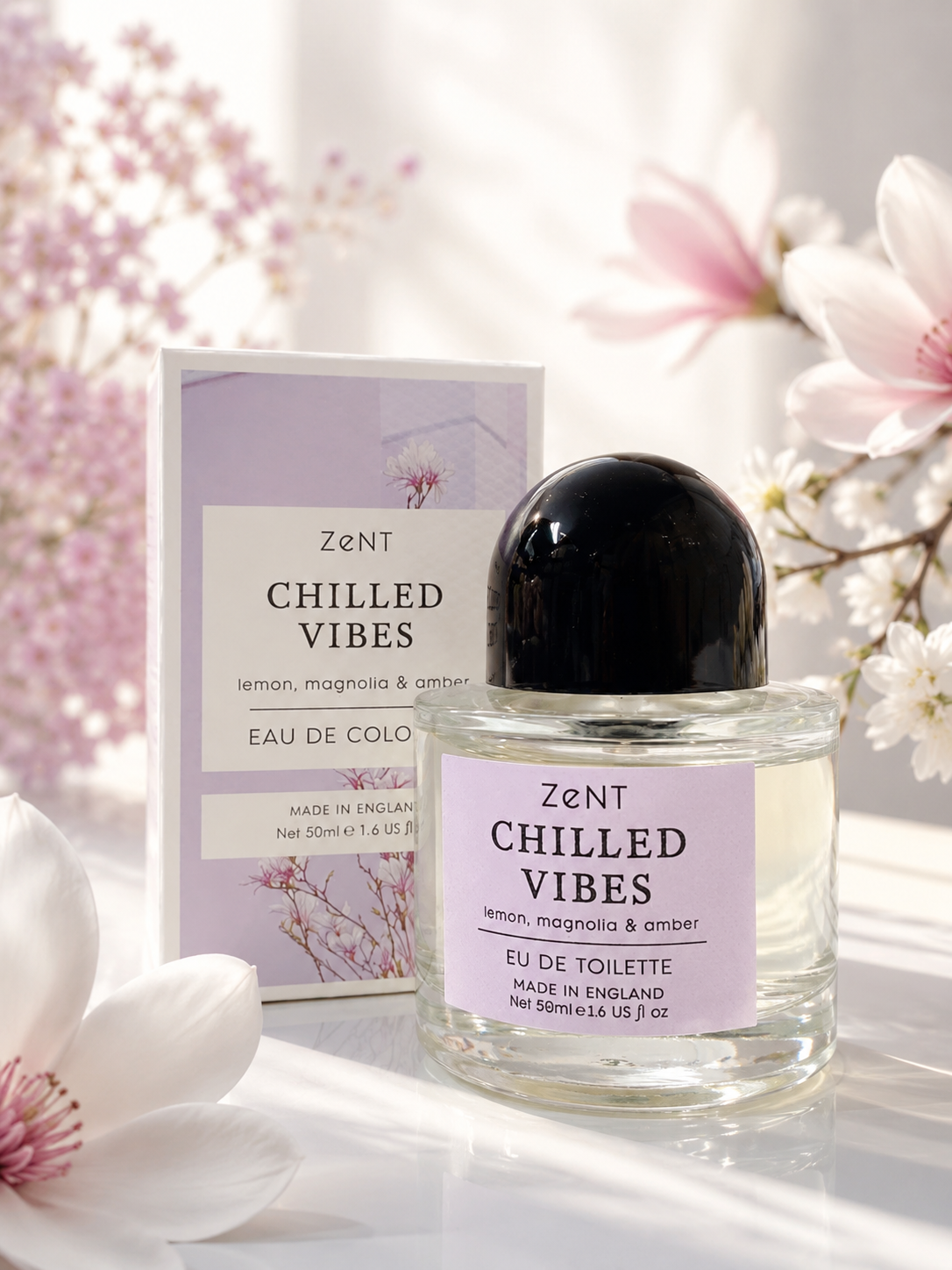 ZENT CHILLED VIBES - EAU DE COLOGNE -50ml - made in england